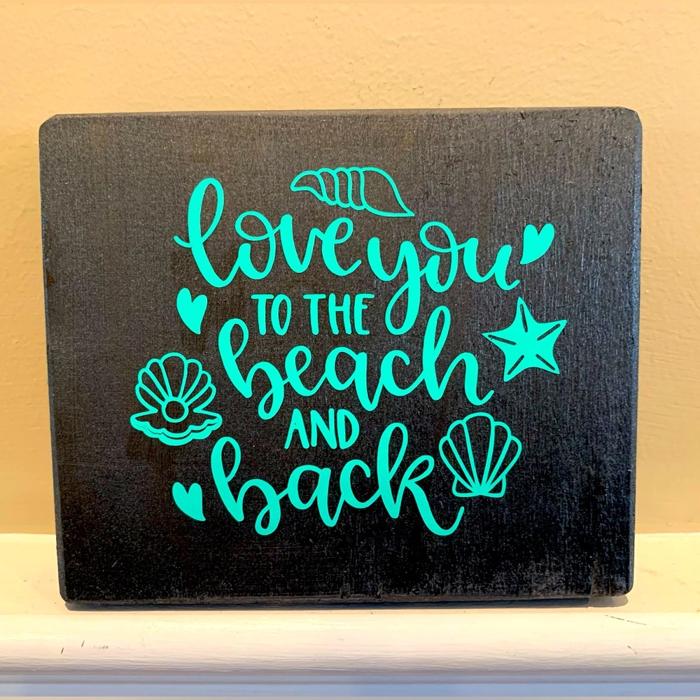 Love you to the beach & back 5.5 x 5.5